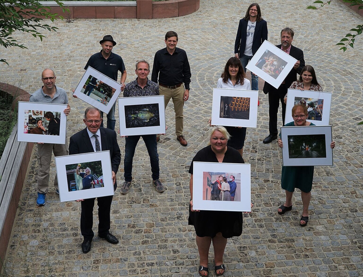 Gruppenbild der ausgezeichneten Sieger bei Pressefoto Unterfranken 2020 – Gruppenbild der ausgezeichneten Sieger bei Pressefoto Unterfranken 2020