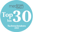 Logo "Top 30 bis 30", www.medium-magazin.de