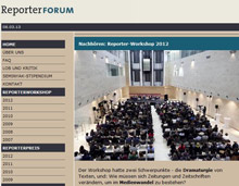 Screenshot www.reporter-forum.de