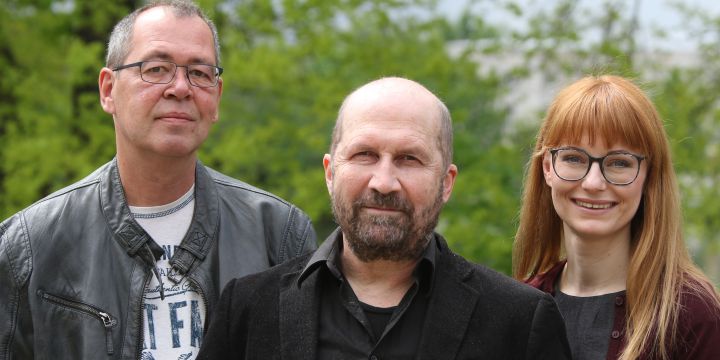 Vorstand des BJV-Bezirksverbands Franken – Nordbayern mit Jürgen F. Dennerlohr, Dieter Germann und Beke Maisch